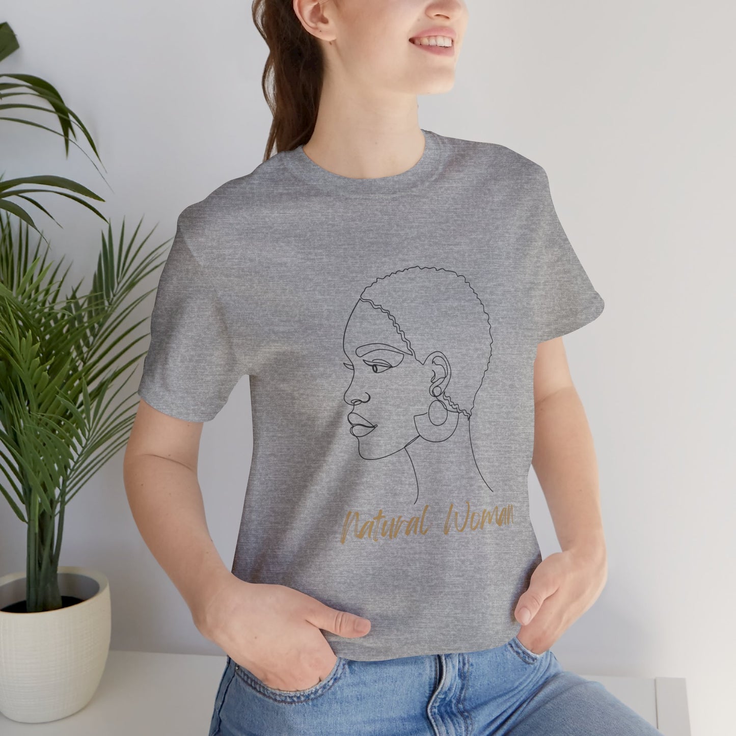 NATURAL WOMAN Finger Waves (BL) Short Sleeve T-Shirt