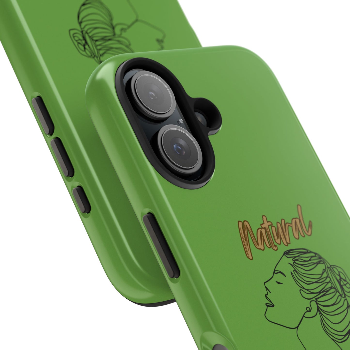 Natural Woman Wet Bun (BL) Tough Phone Cases GREEN