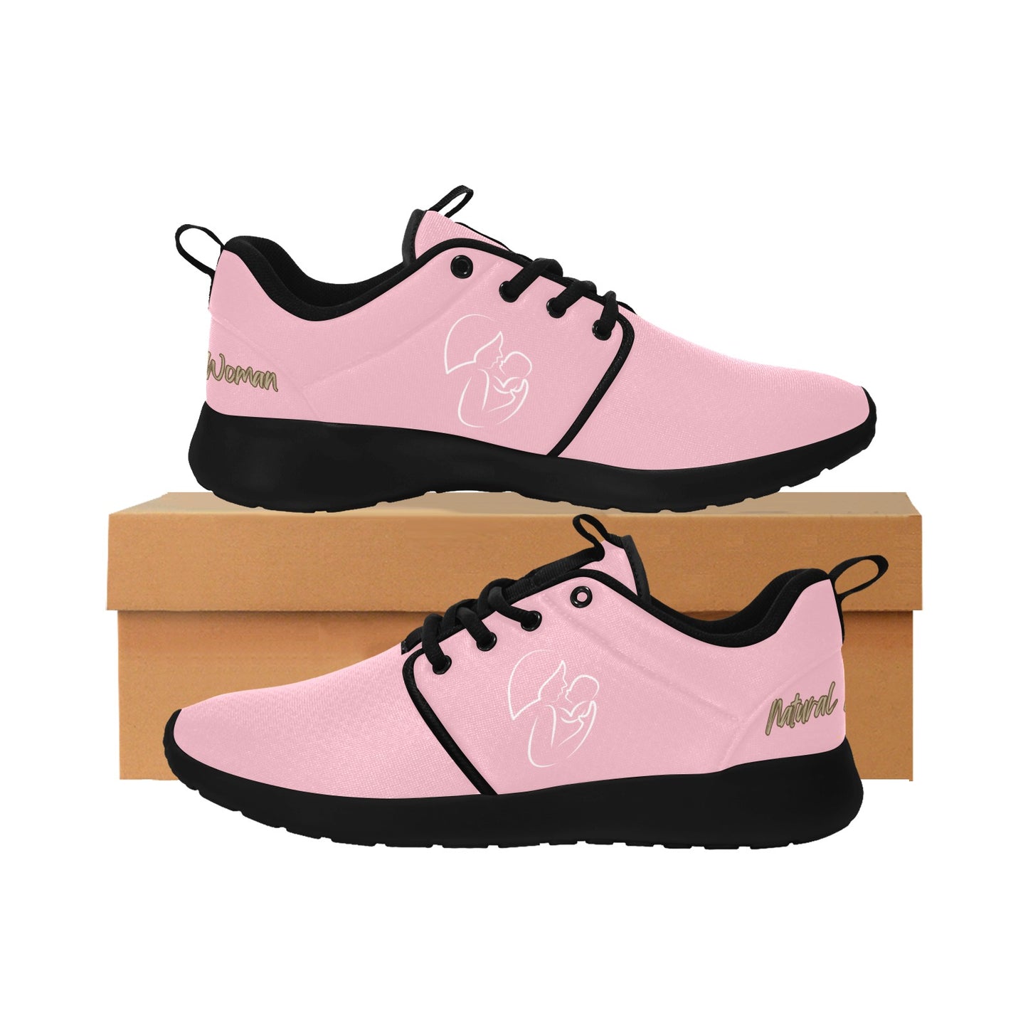 Natural Woman LONG AWAITED (WL) BABY GIRL PINK w/ Black Sole Sneakers