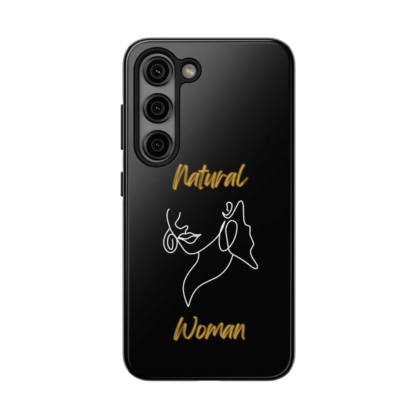 Natural Woman Lips (WL)Tough Phone Cases BLACK