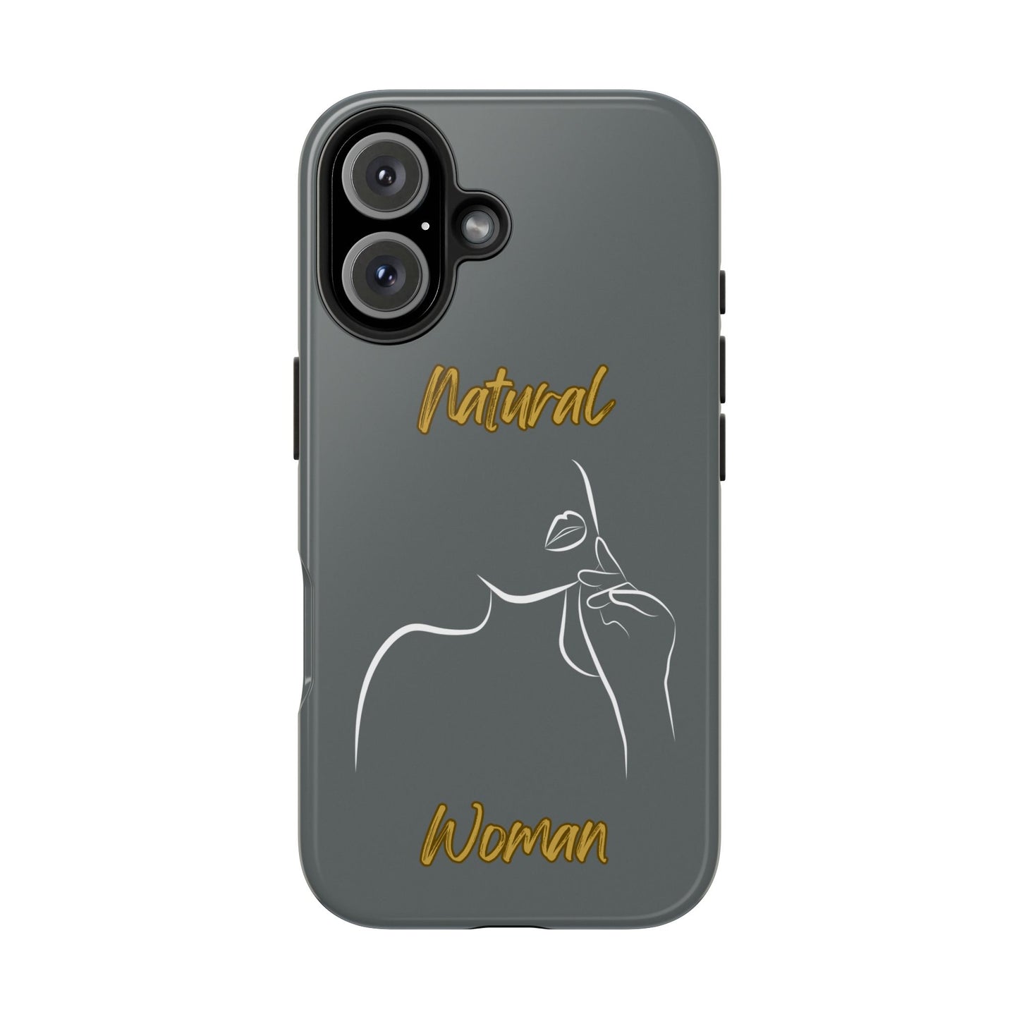 Natural Woman Chin Up (WL)Tough Phone Cases DARK GREY