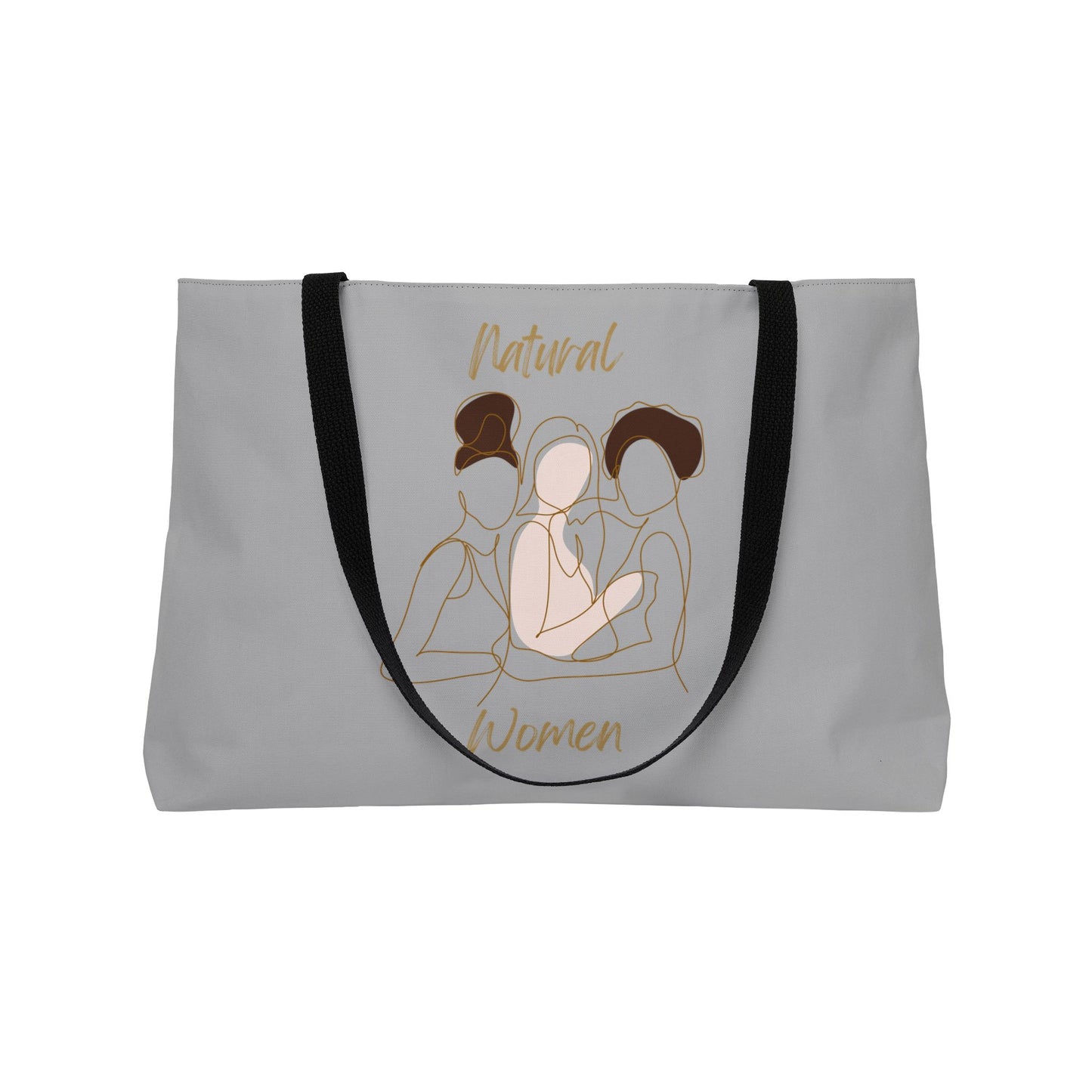Natural Women Friends (BL) Weekender Tote Bag LIGHT GREY
