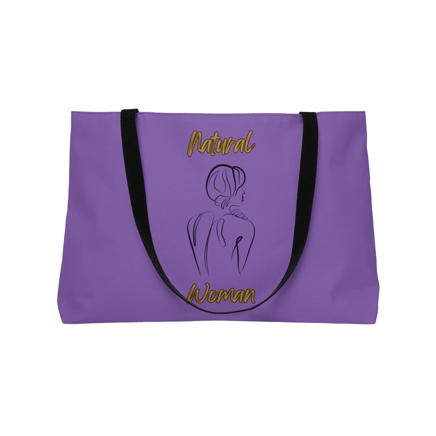 Natural Woman Back (BL) Weekender Tote Bag LIGHT PURPLE