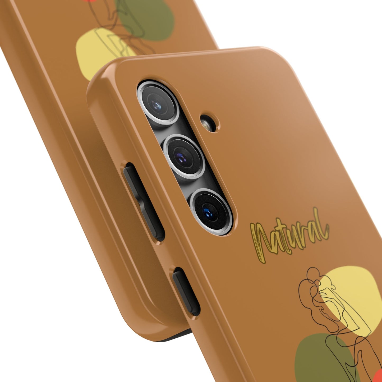 Natural Woman Colorful Pose (BL)Tough Phone Cases LIGHT BROWN
