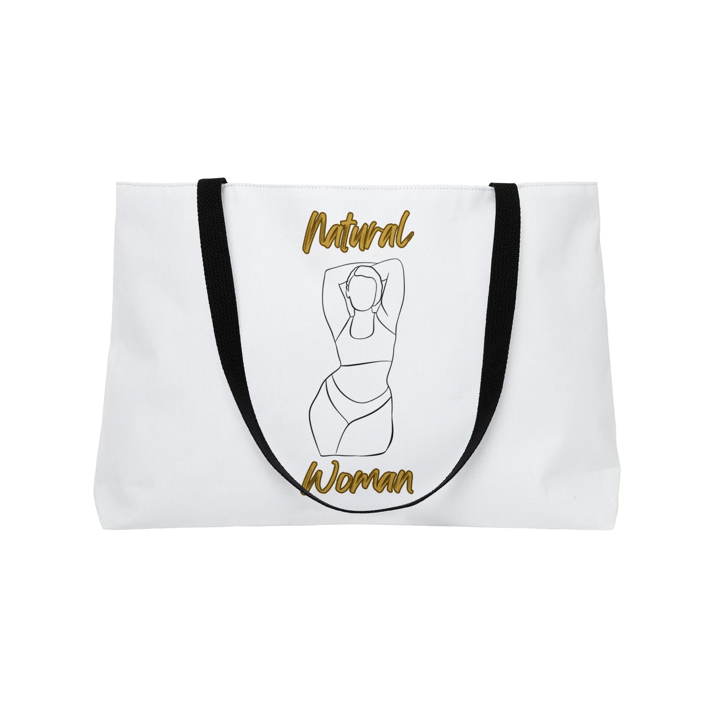 Natural Woman I Love Me (BL) Weekender Tote Bag WHITE
