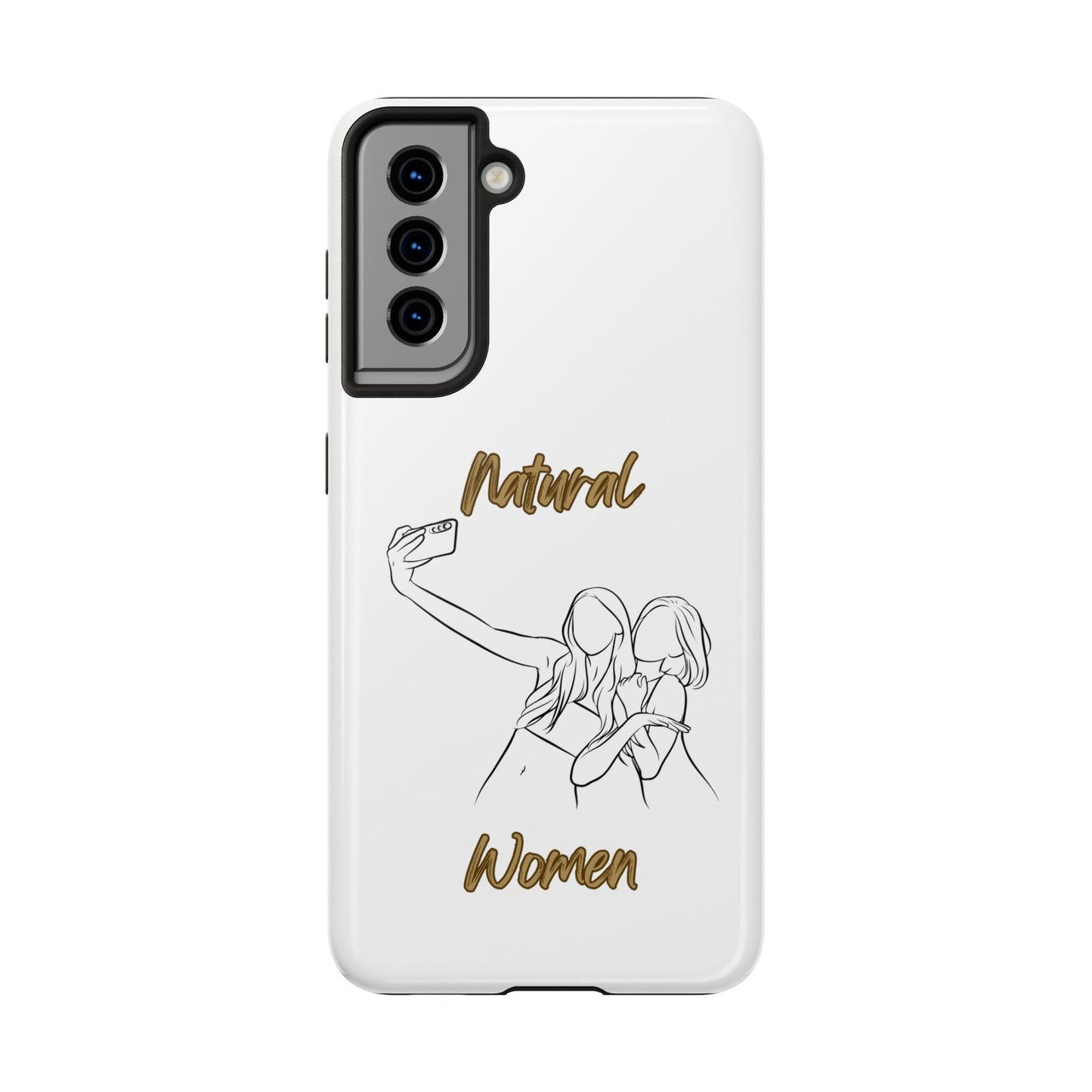 Natural Woman Friends Selfie (BL)Tough Phone Cases WHITE