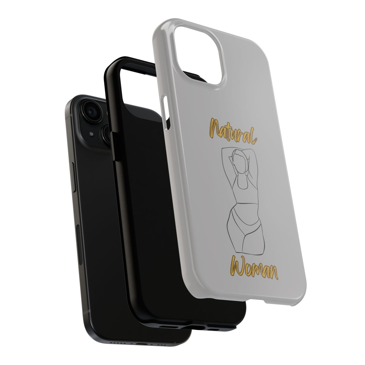Natural Woman I Love Me (BL)Tough Phone Cases LIGHT GREY