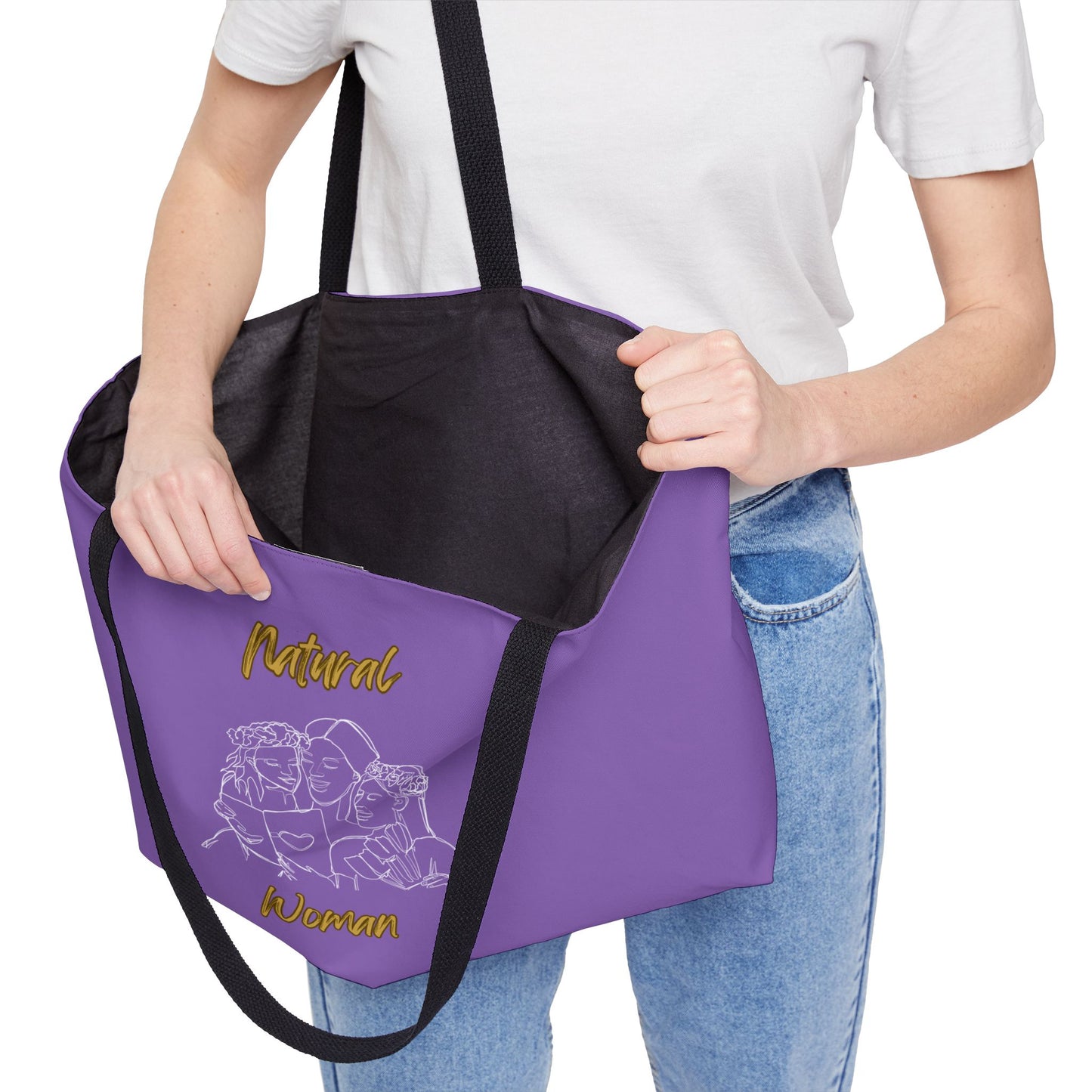 Natural Woman Me & My Girls (WL) Weekender Tote Bag LIGHT PURPLE