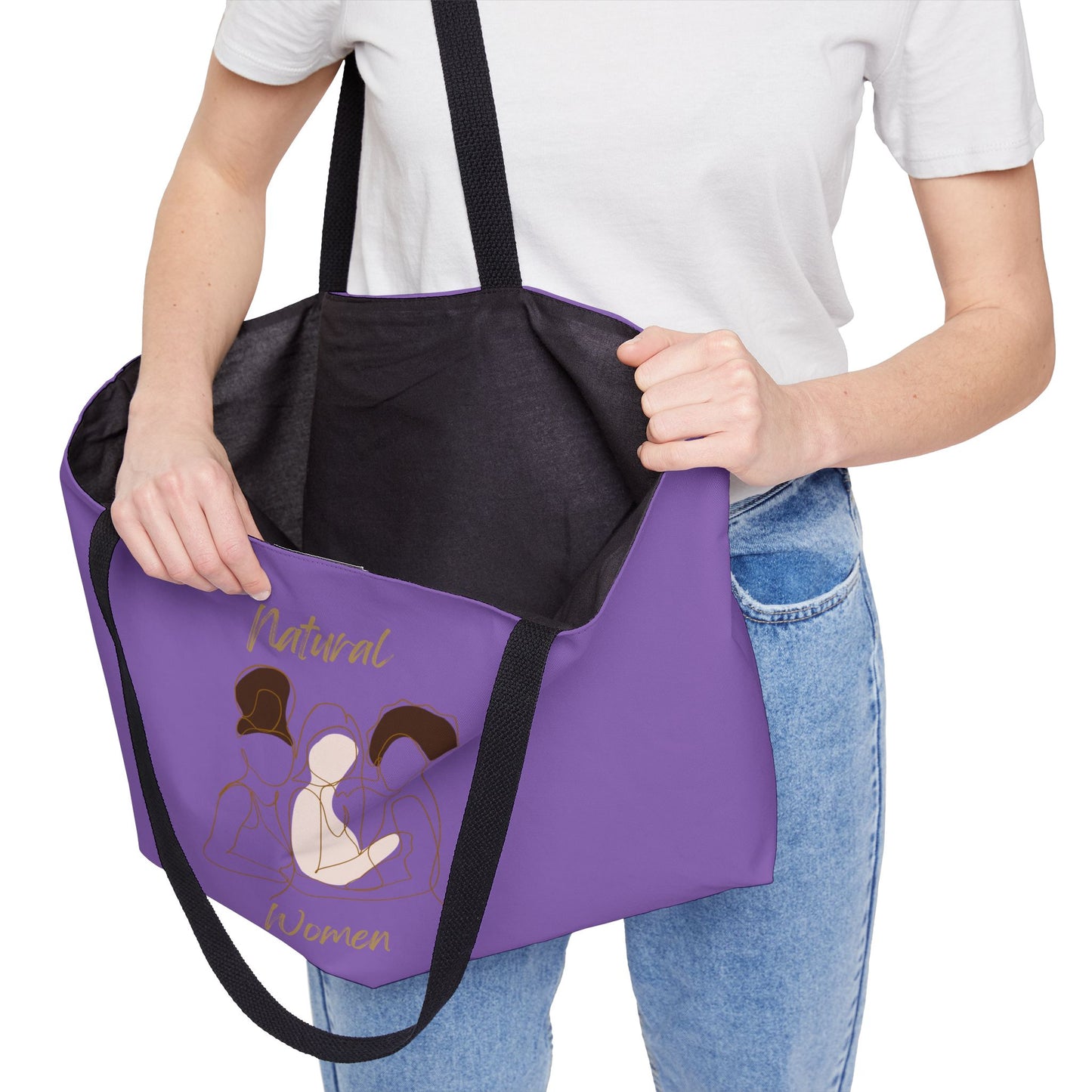 Natural Women Friends (BL) Weekender Tote Bag LIGHT PURPLE