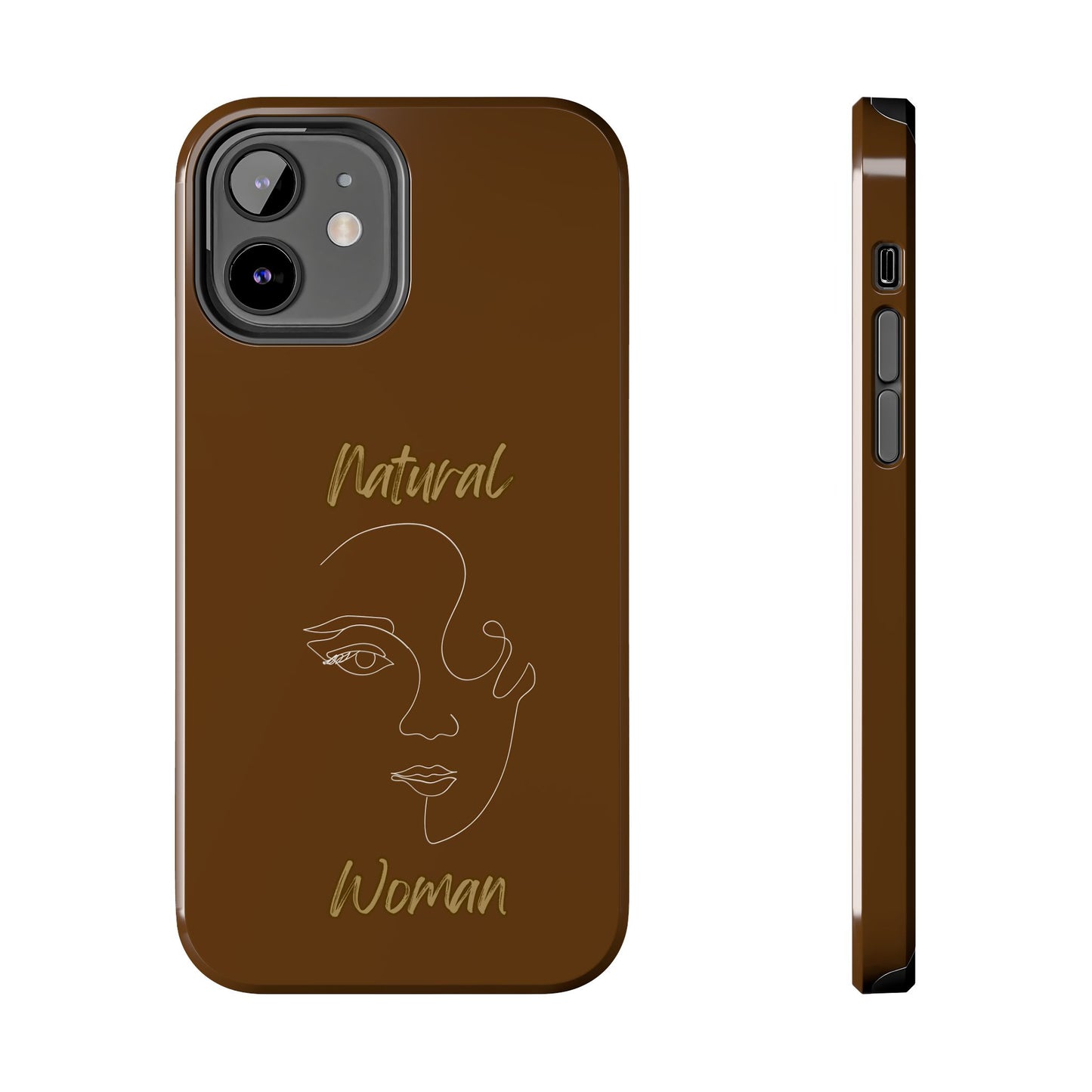Natural Woman Looking (WL) Tough Phone Cases BROWN