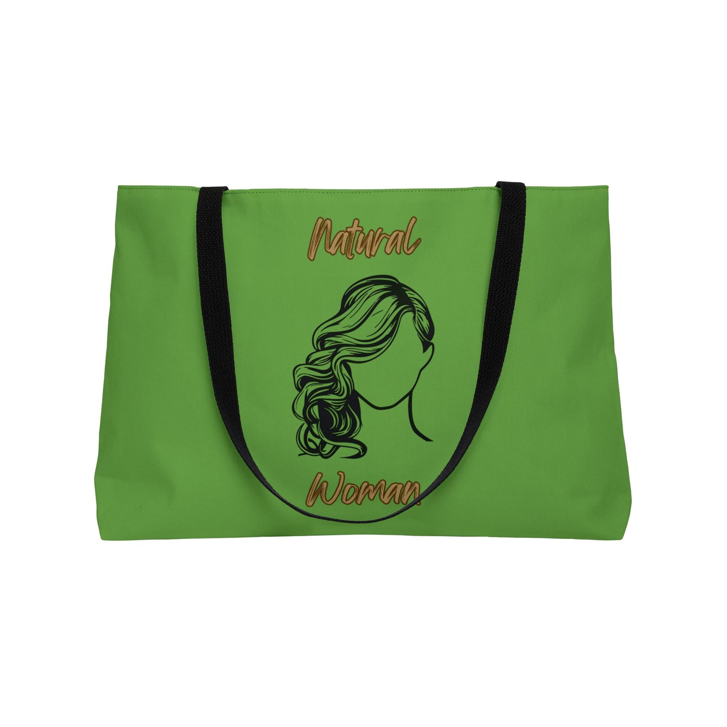 Natural Woman Long Curl (BL) Weekender Tote Bag GREEN