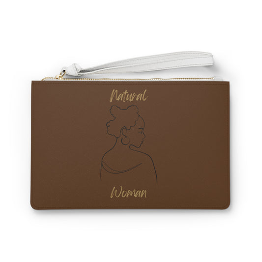 Natural Woman Twist (BL) Clutch Bag BROWN