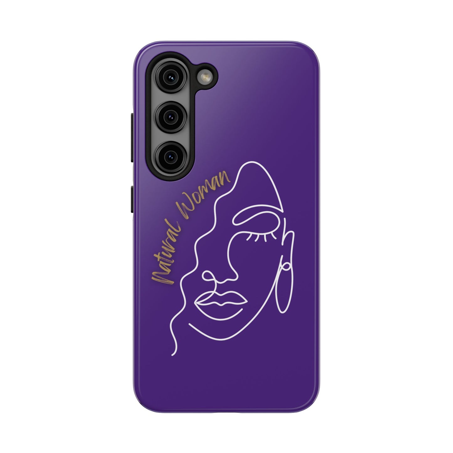 Natural Woman Half Face (WL)Tough Phone Case PURPLE