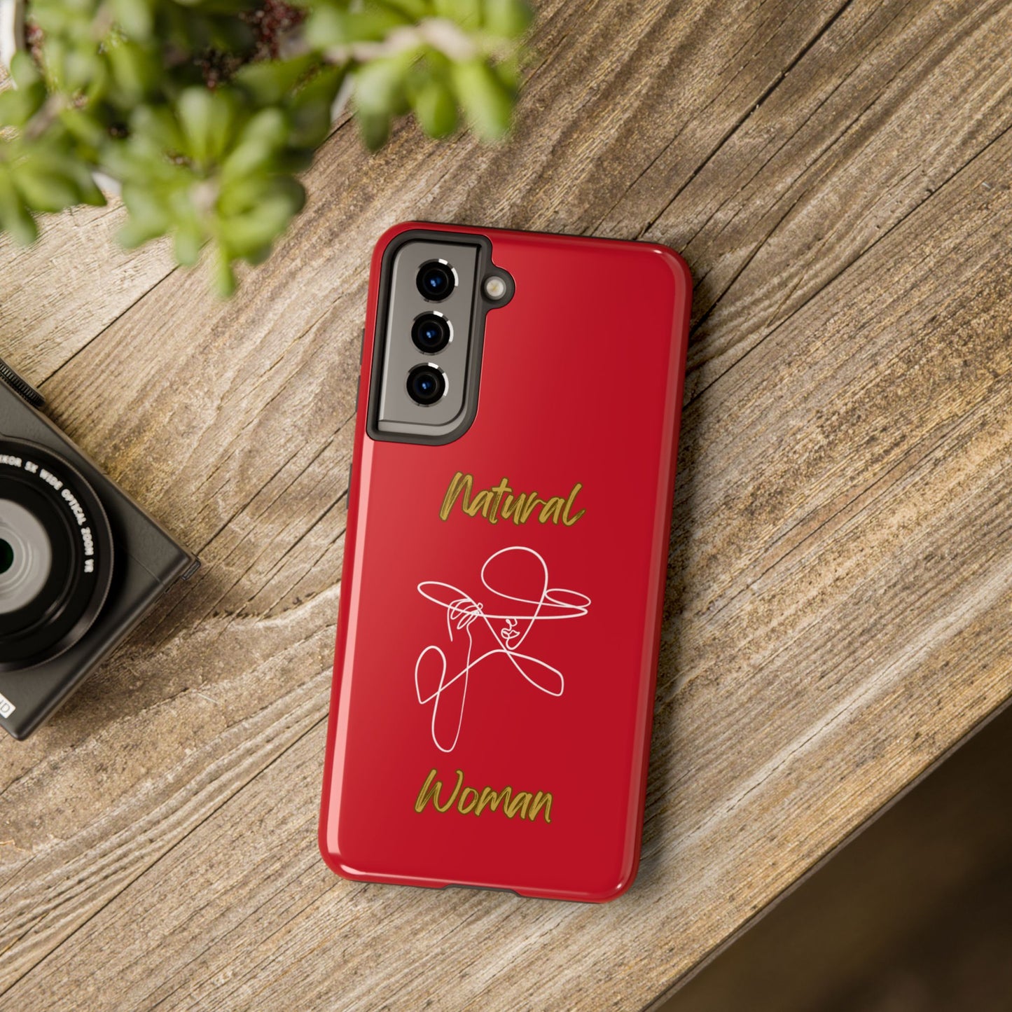 Natural Woman An Original (WL)Tough Phone Cases DARK RED
