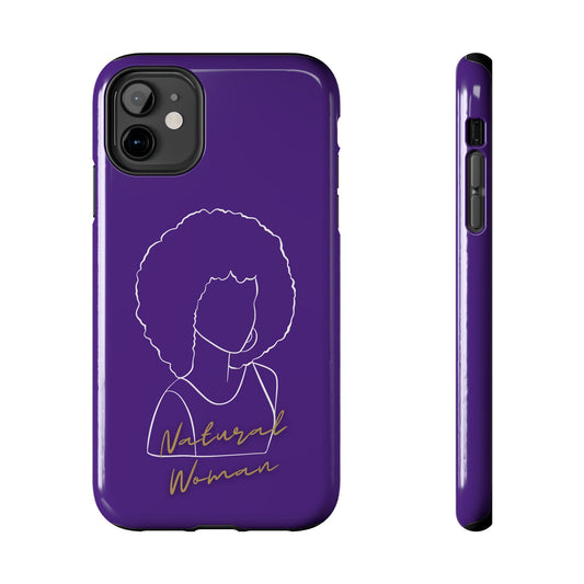 Natural Woman Afro (WL)Tough Phone Cases PURPLE