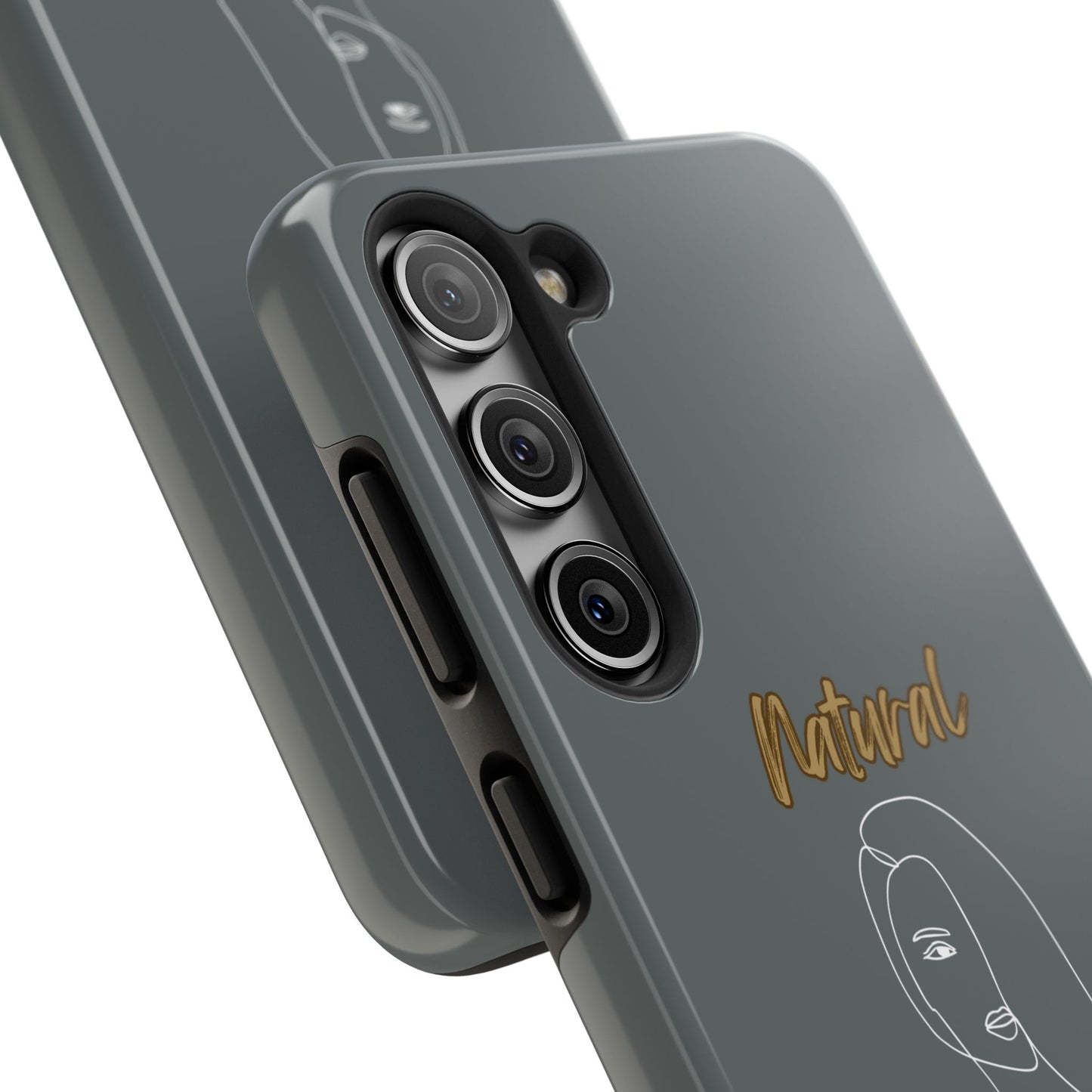 Natural Woman Covered Eye (WL)Tough Phone Cases DARK GREY