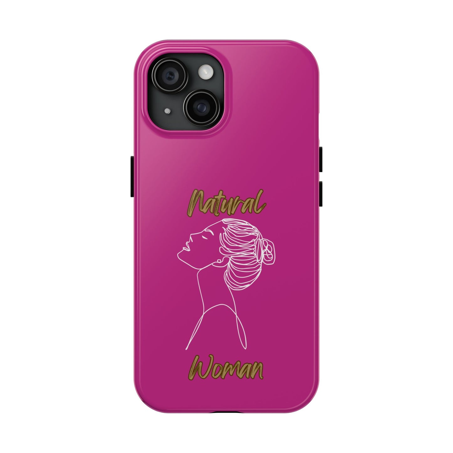 Natural Woman Wet Bun (WL) Tough Phone Cases PINK