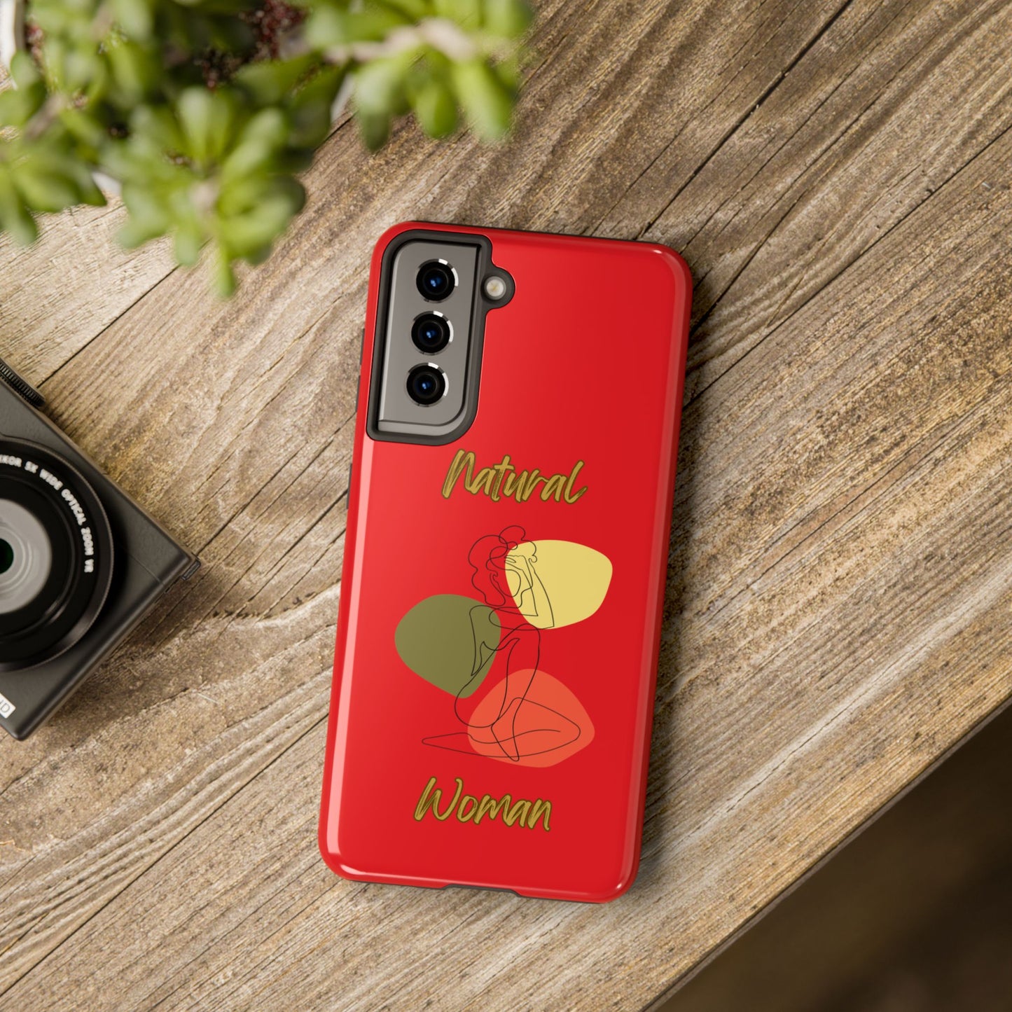 Natural Woman Colorful Pose (BL)Tough Phone Cases RED