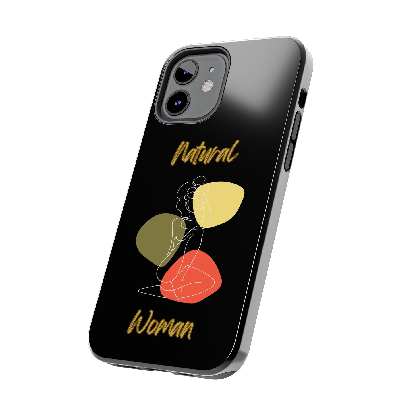 Natural Woman Colorful Pose (WL)Tough Phone Cases BLACK