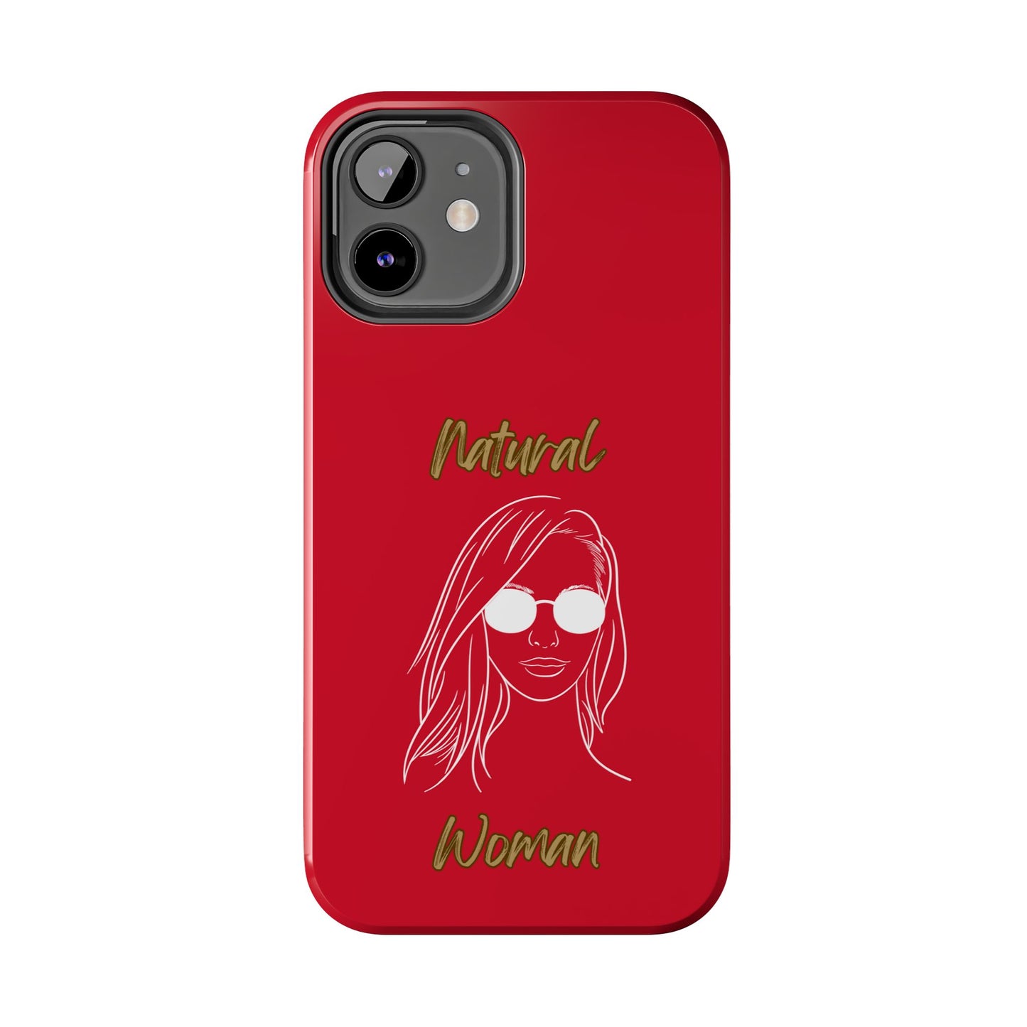 Natural Woman Shades (WL)Tough Phone Cases DARK RED