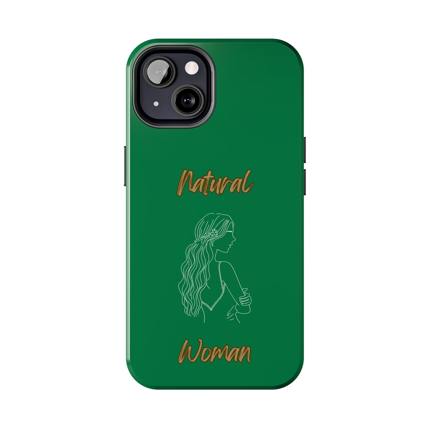 Natural Woman Young Woman (WL)Tough Phone Cases DARK GREEN