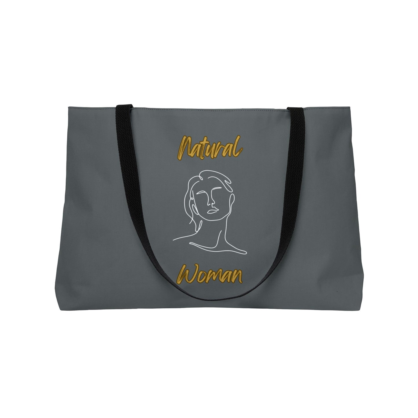 Natural Woman Hello (WL) Weekender Tote Bag DARK GREY