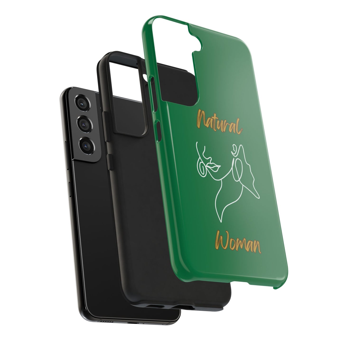 Natural Woman Lips (WL)Tough Phone Cases DARK GREEN