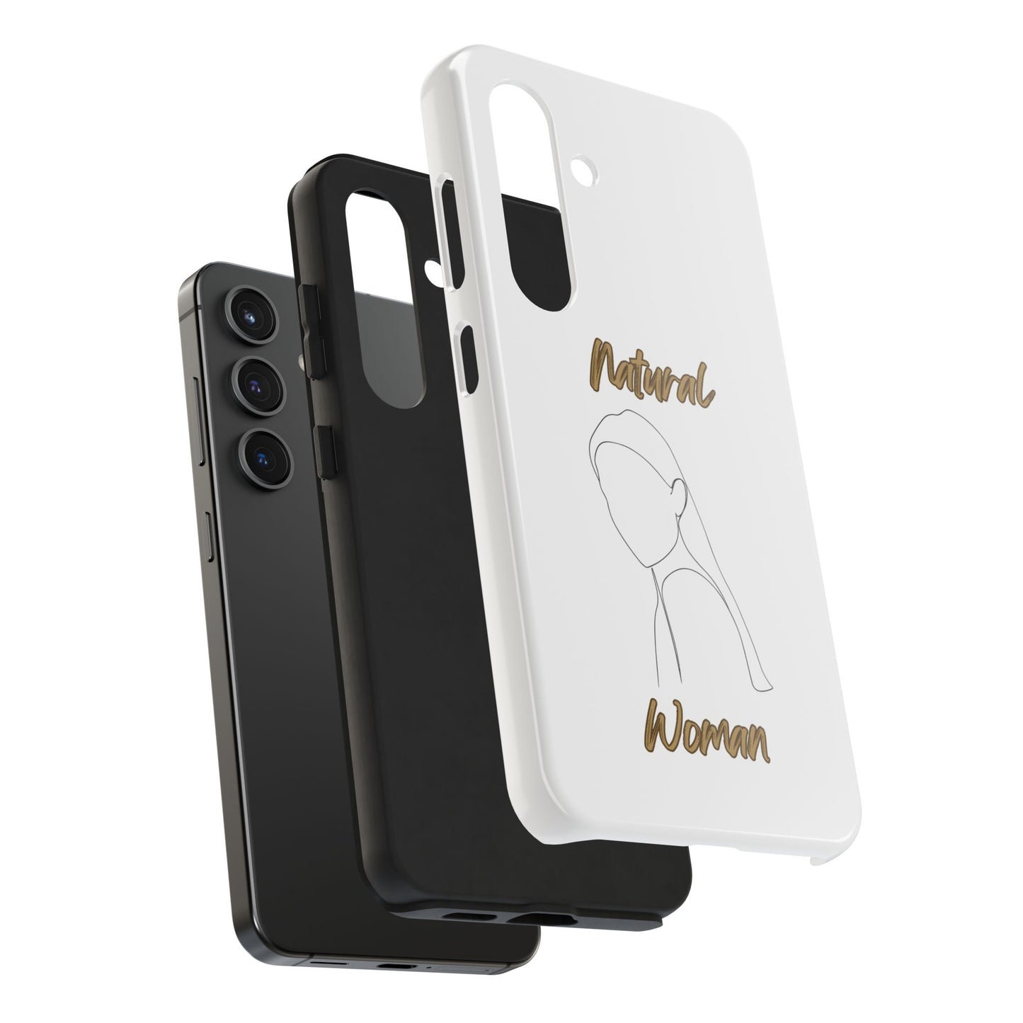 Natural Woman Tilted Look (BL) Tough Phone Cases WHITE