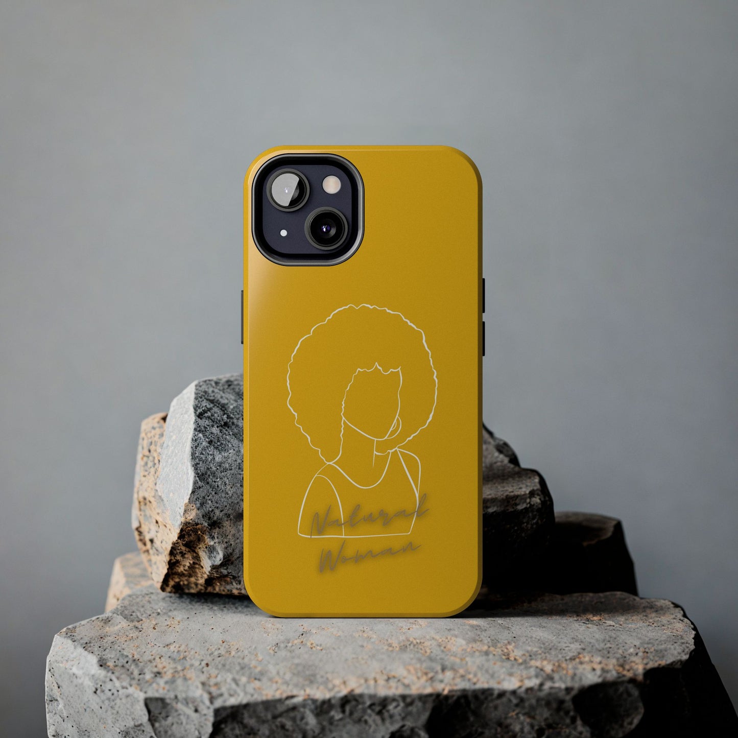 Natural Woman Afro (WL)Tough Phone Cases YELLOW