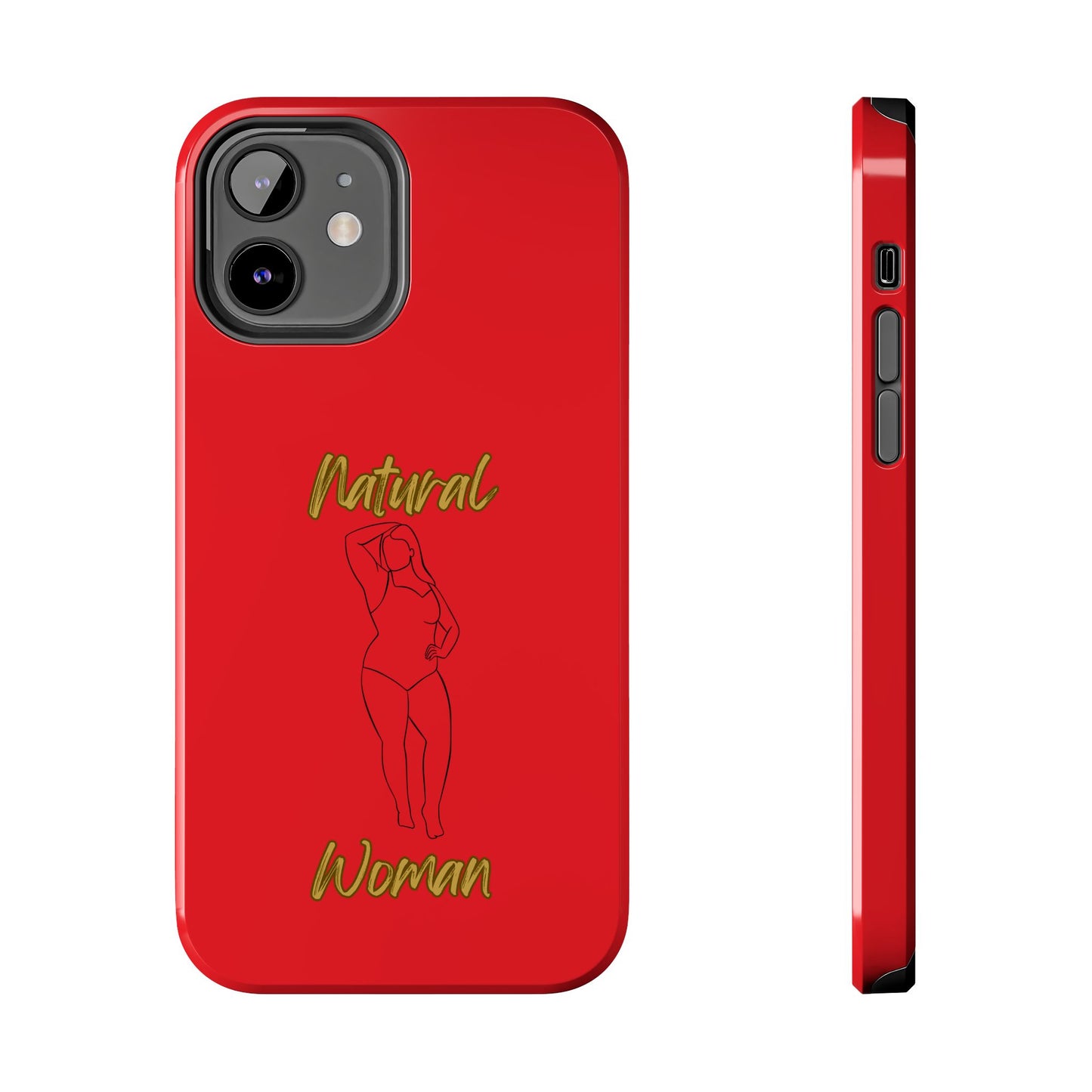 Natural Woman Looking Good (BL)Tough Phone Cases RED