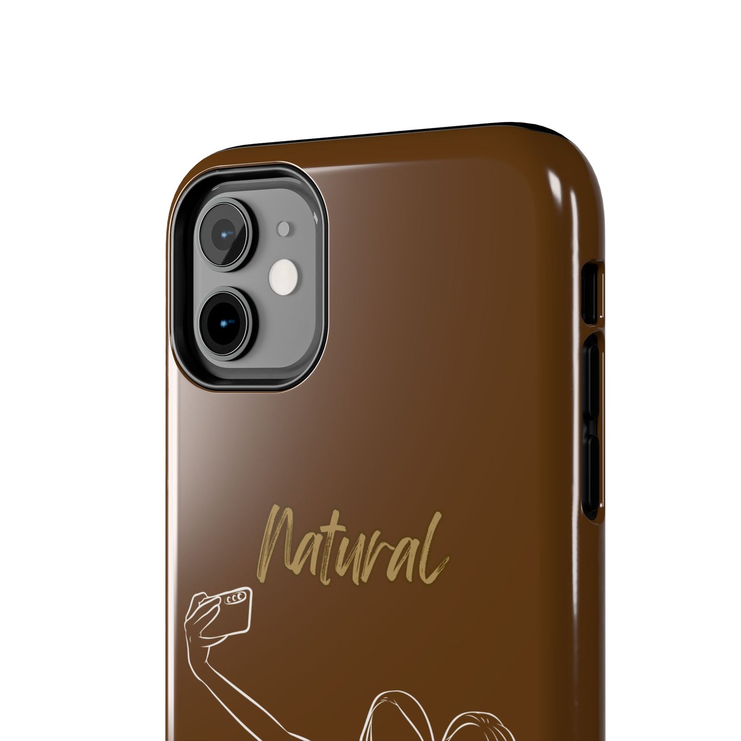 Natural Woman Friends Selfie (WL)Tough Phone Cases BROWN