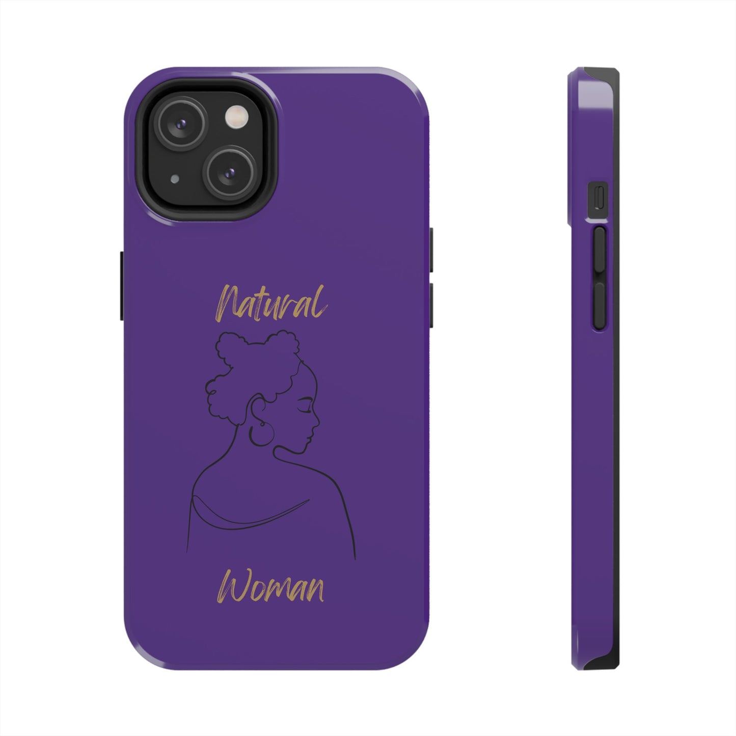 Natural Woman Twists (BL) Tough Phone Cases PURPLE