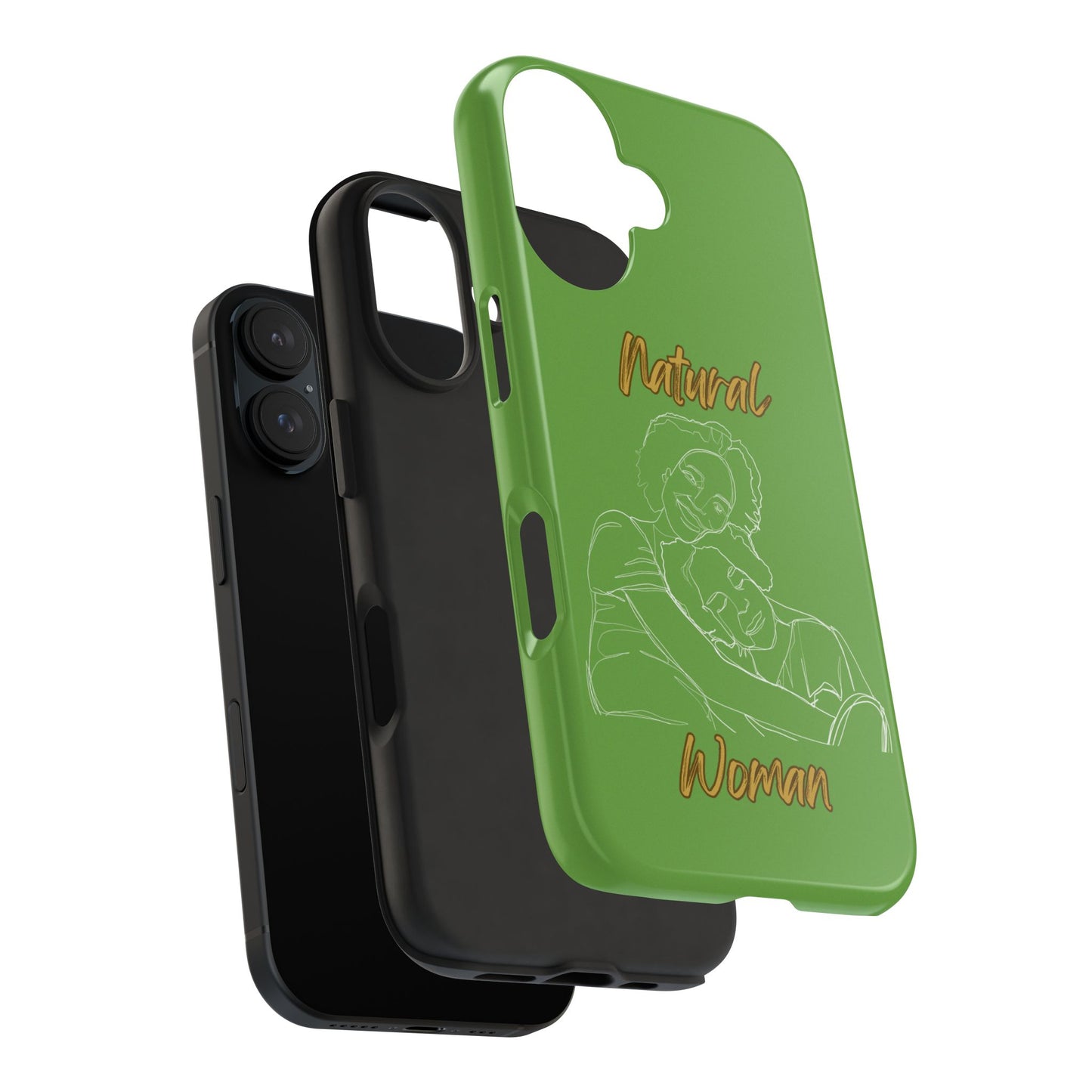 Natural Woman Loving Embrace (WL)Tough Phone Cases GREEN