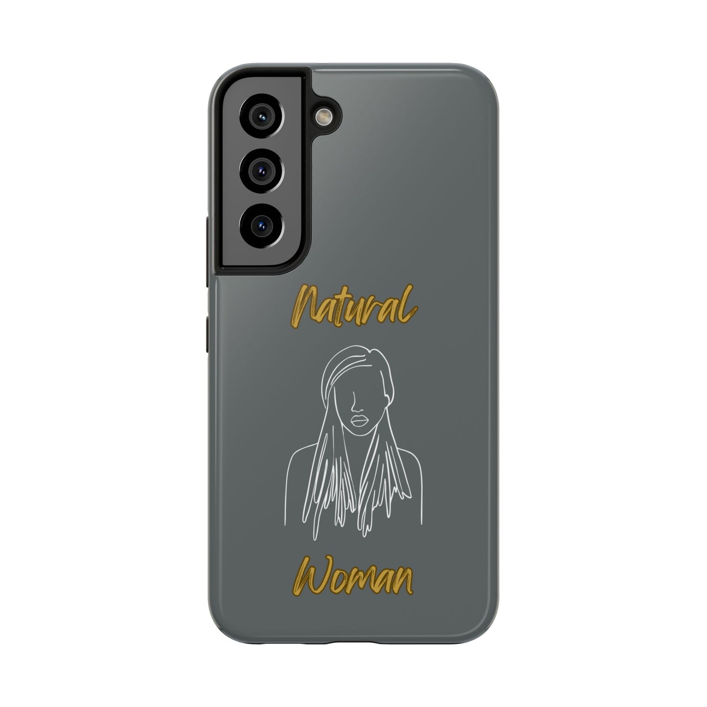 Natural Woman Content (WL)Tough Phone Cases DARK GREY