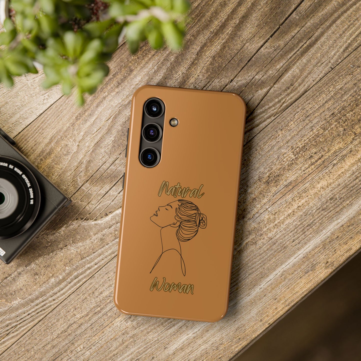 Natural Woman Wet Bun (BL) Tough Phone Cases LIGHT BROWN