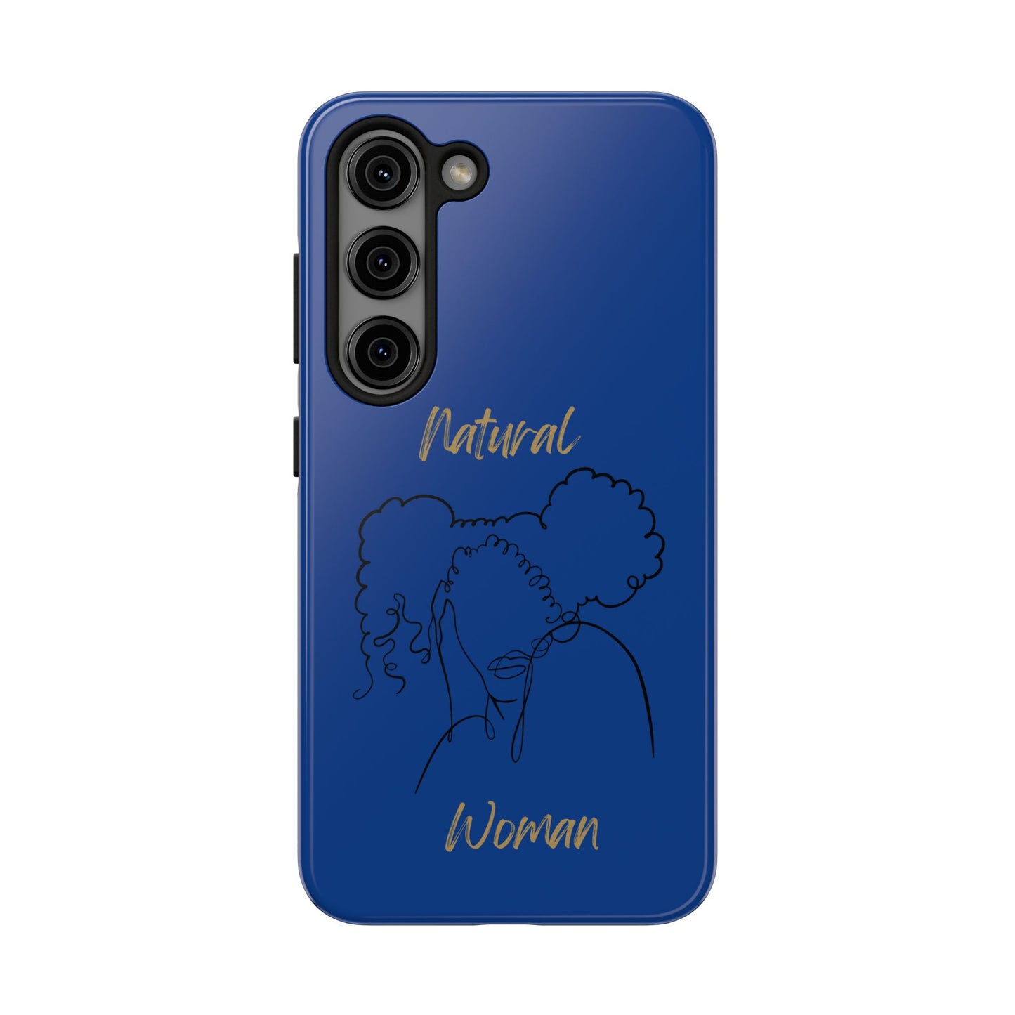 Natural Woman Twin Puffs (BL)Tough Phone Cases DARK BLUE