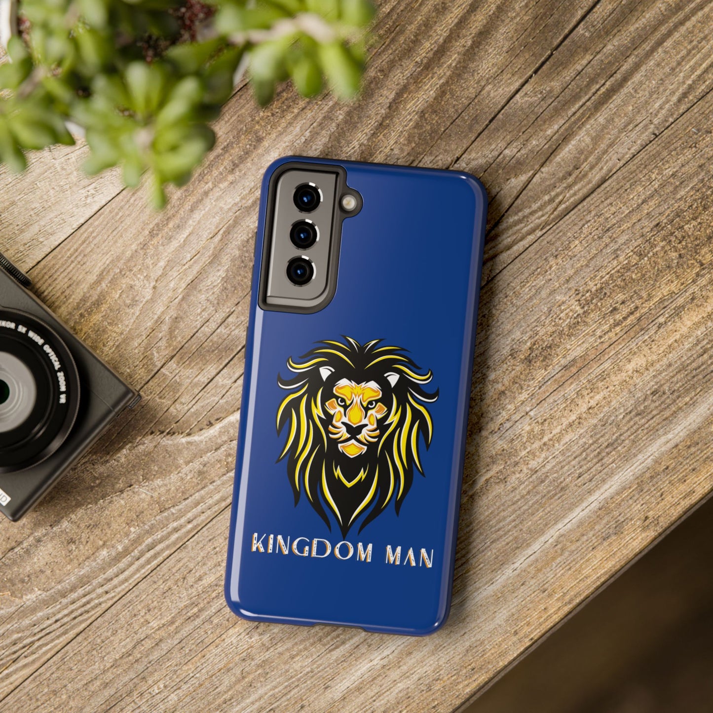 Kingdom Man (White-Gold Label) Tough Phone Case DARK BLUE