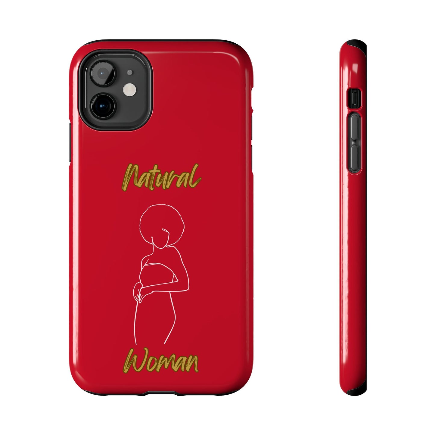 Natural Woman Sho Nuff (WL)Tough Phone Cases DARK RED