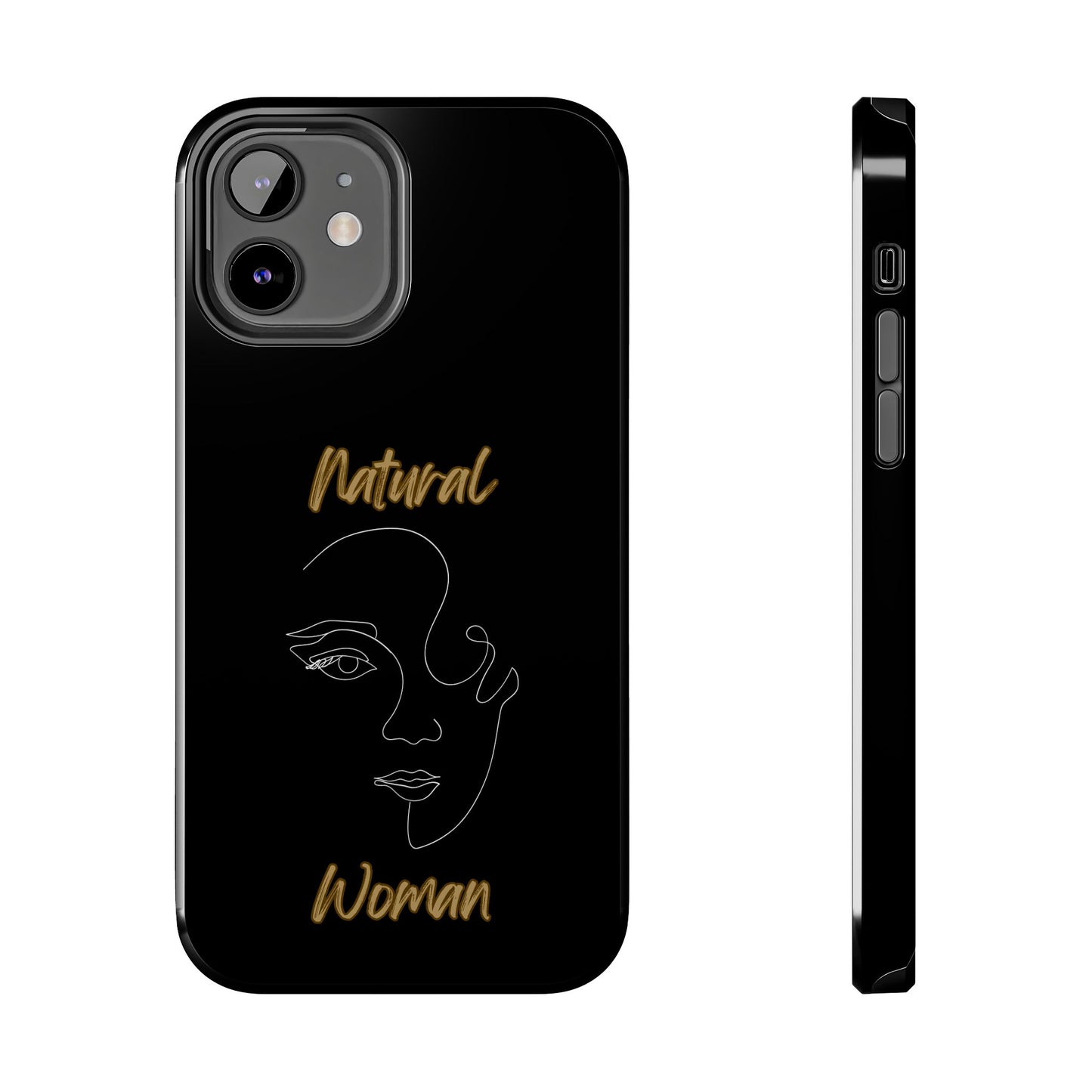 Natural Woman Looking (WL) Tough Phone Cases BLACK