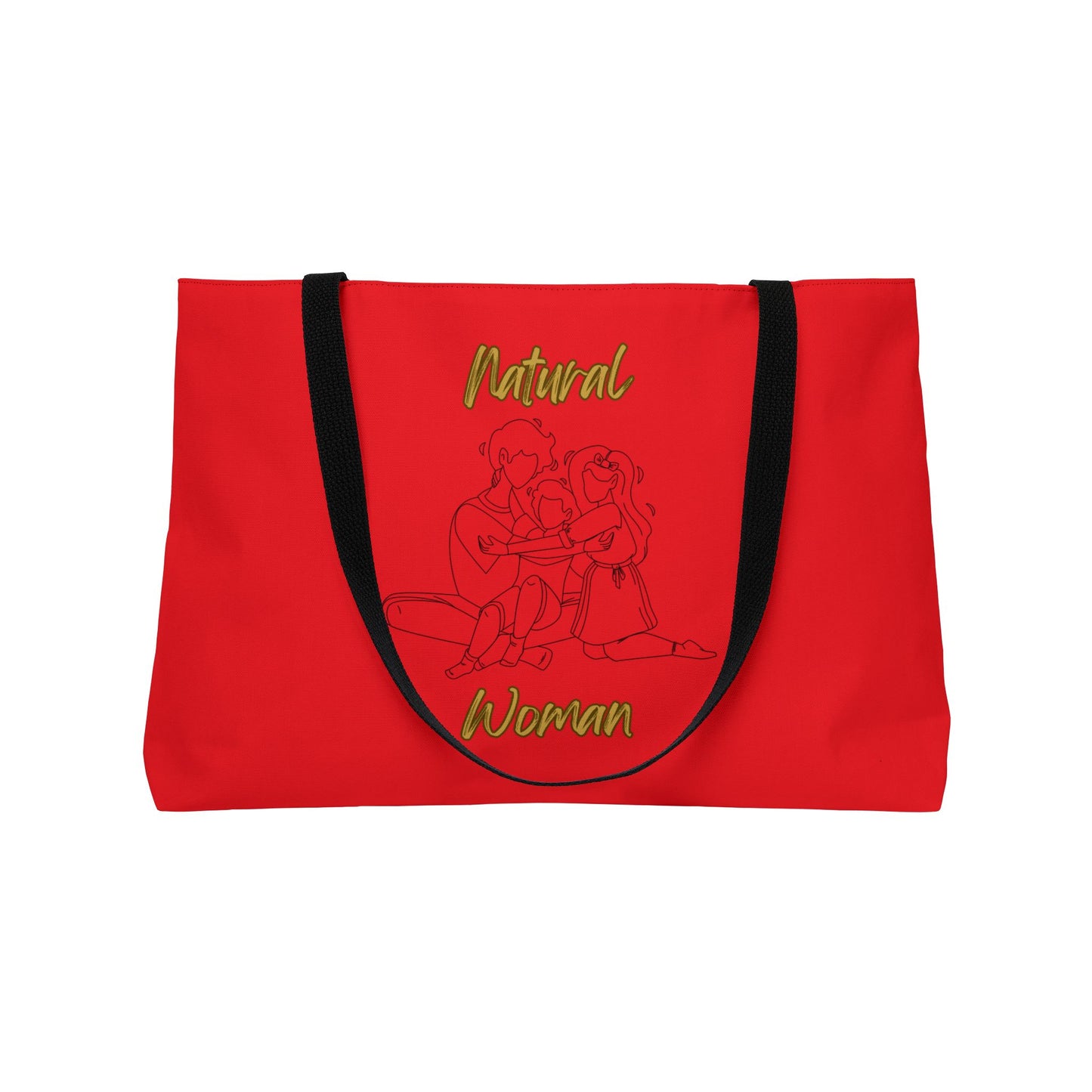 Natural Woman Bear Hugs (BL) Weekender Tote Bag RED