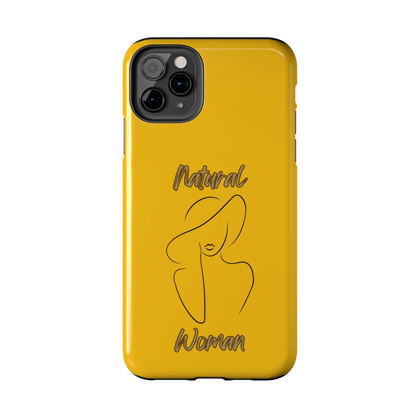 Natural Woman Sun Hat (BL) Tough Phone Cases YELLOW