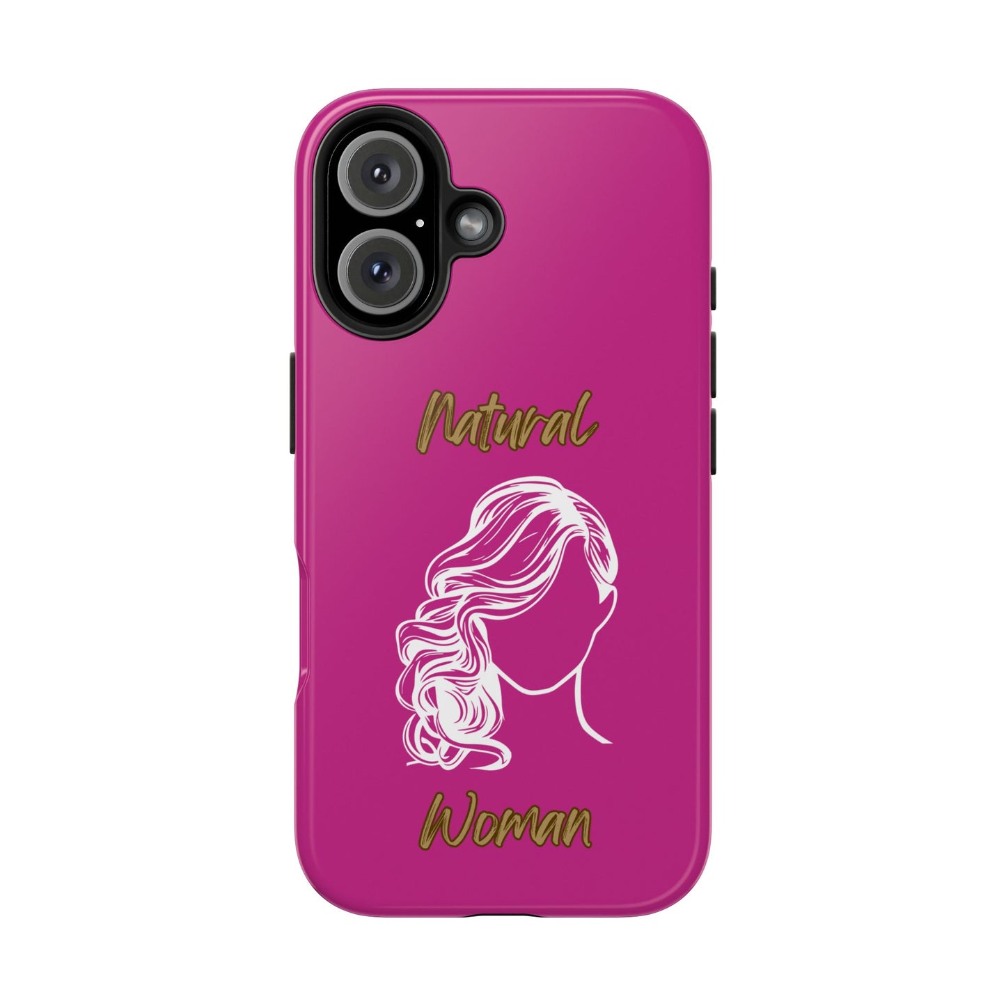 Natural Woman Long Curl (WL)Tough Phone Cases PINK