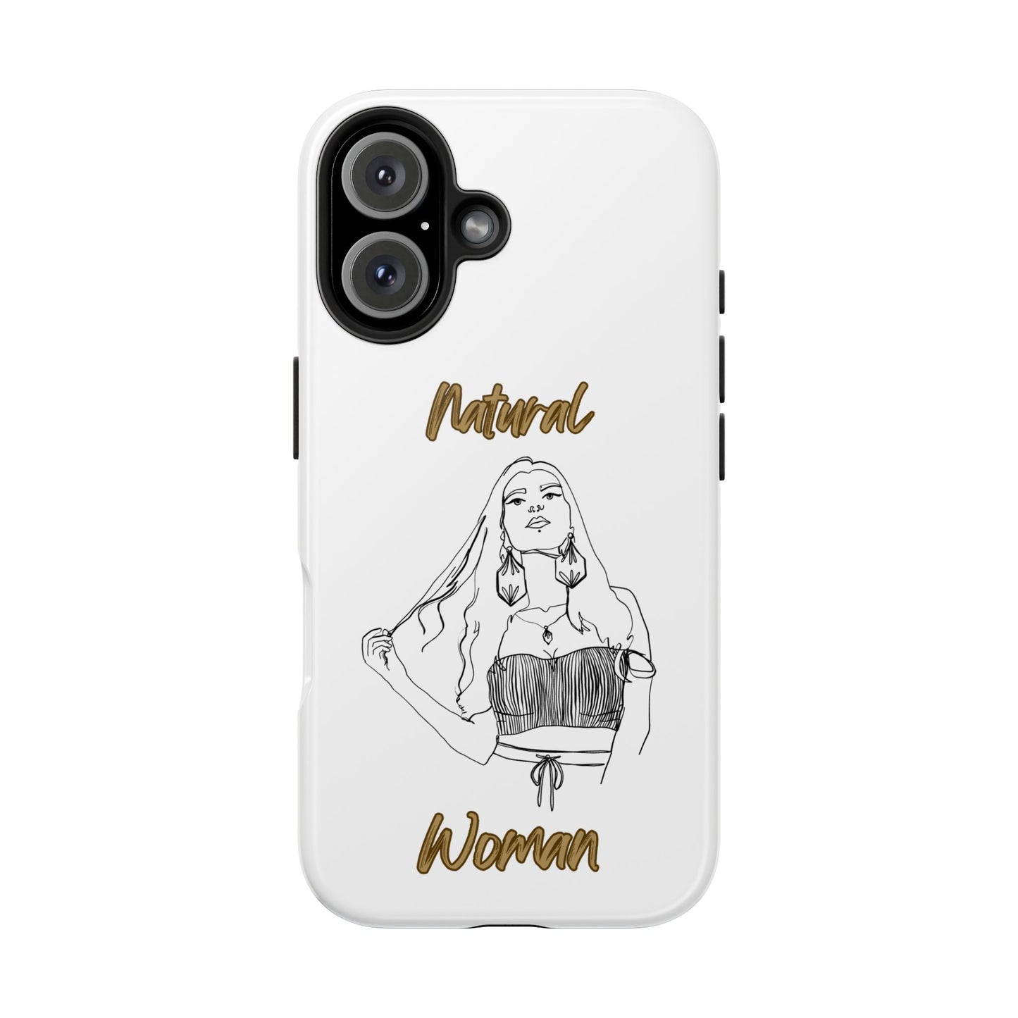 Natural Woman Thinking (BL)Tough Phone Cases WHITE