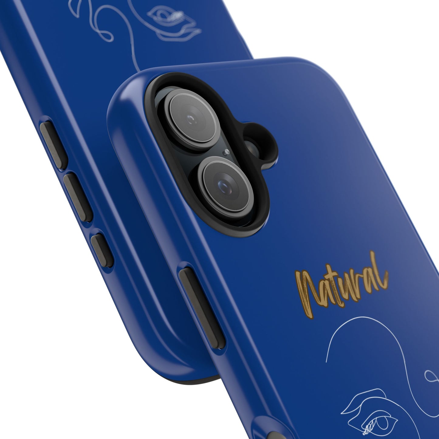 Natural Woman Looking (WL)Tough Phone Cases DARK BLUE