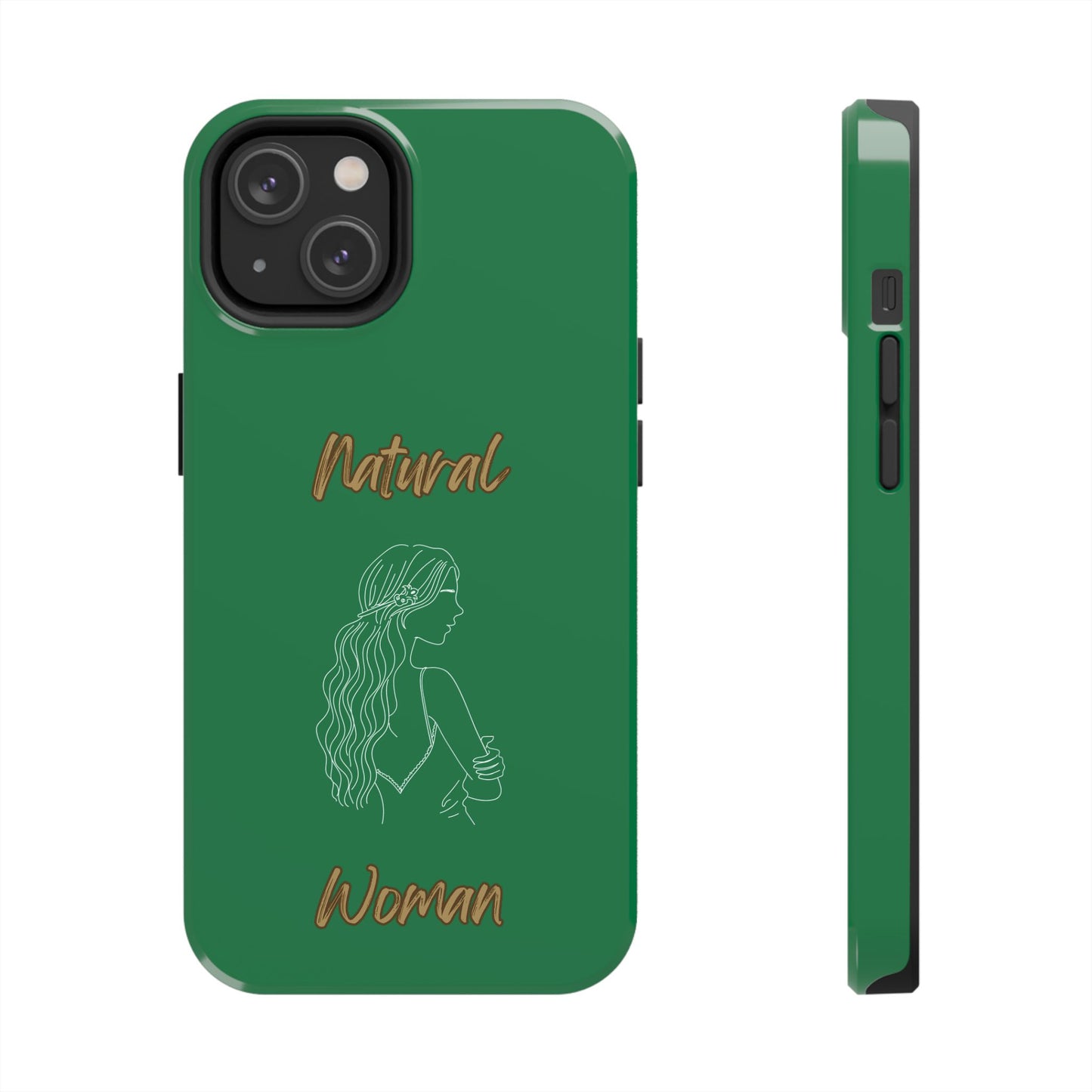 Natural Woman Young Woman (WL)Tough Phone Cases DARK GREEN