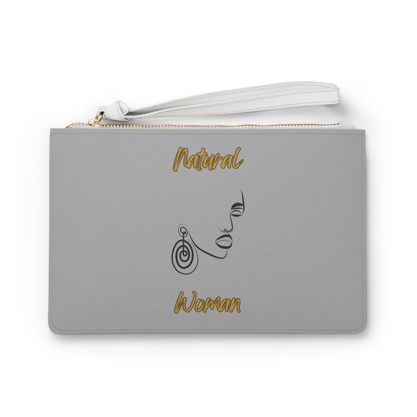 Natural Woman Music In My Soul (BL) Clutch Bag LIGHT GREY