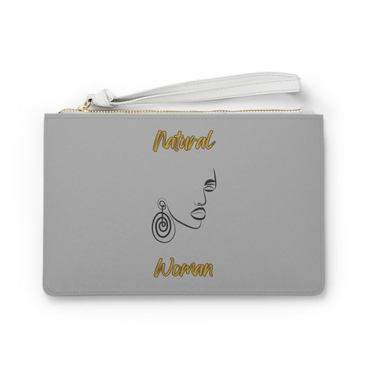 Natural Woman Music In My Soul (BL) Clutch Bag LIGHT GREY