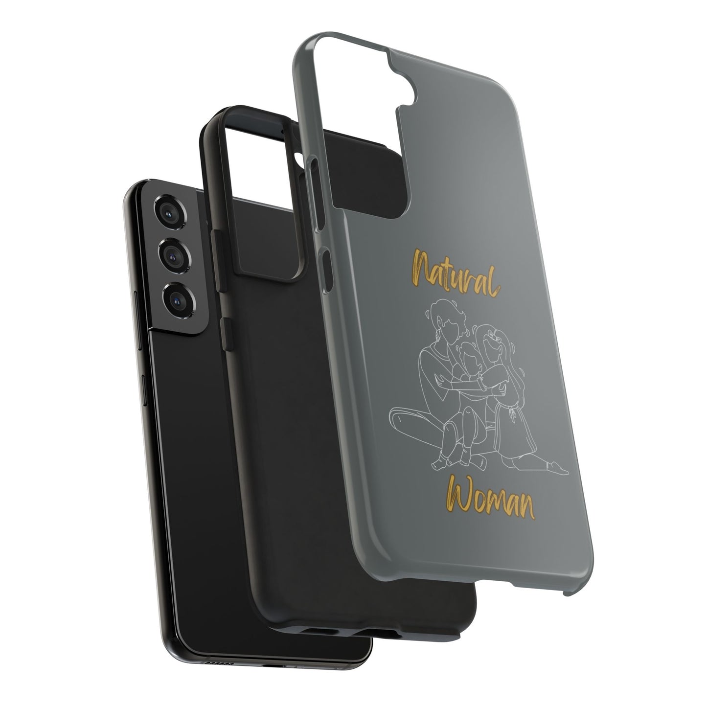 Natural Woman Bear Hugs (WL) Tough Phone Cases DARK GREY