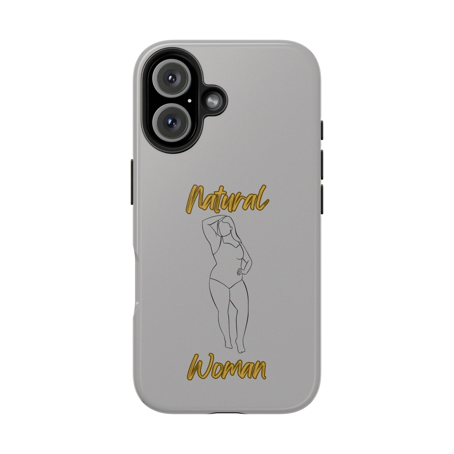 Natural Woman Looking Good (BL)Tough Phone Cases LIGHT GREY