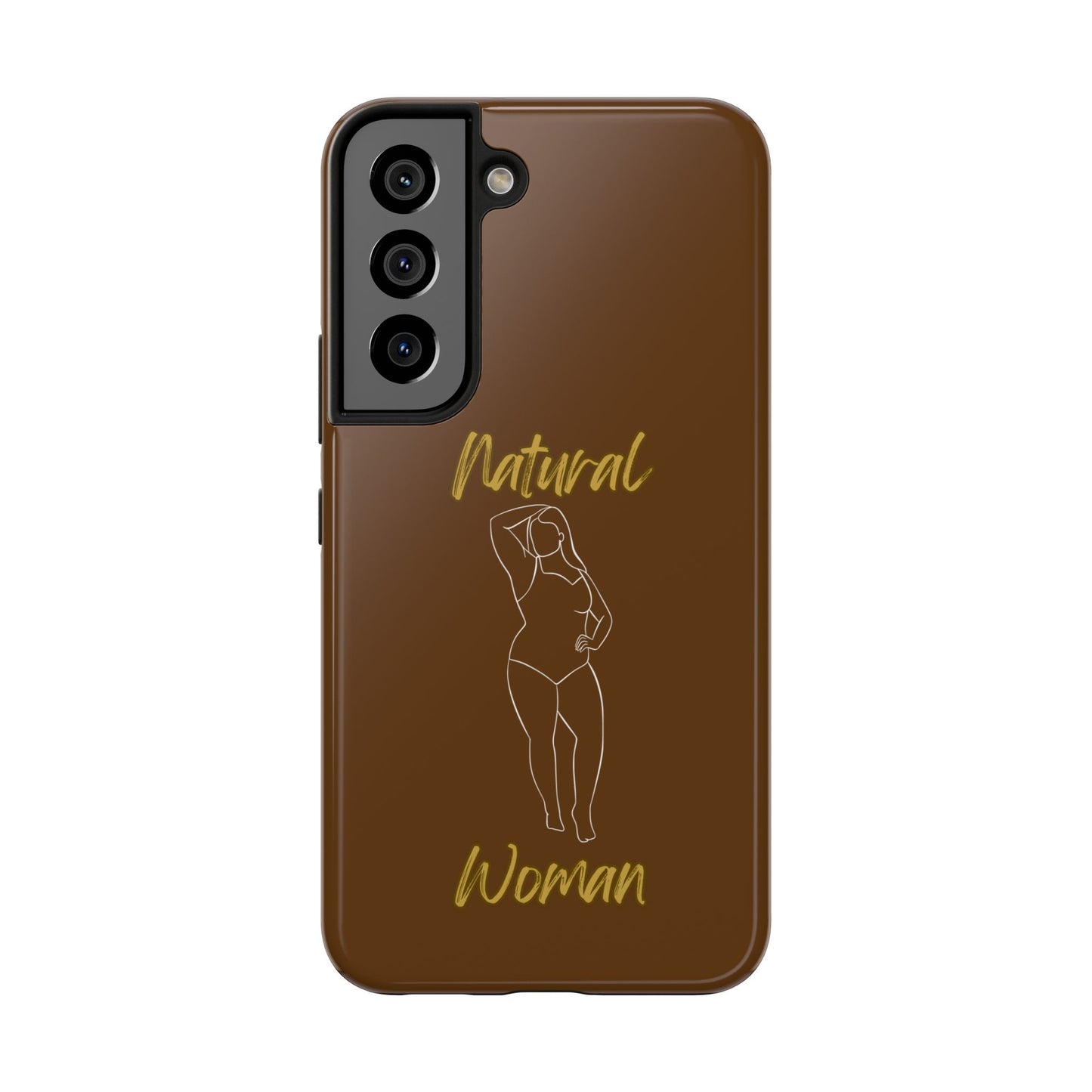 Natural Woman Looking Good (WL)Tough Phone Cases BROWN